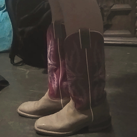 Women's Justin Leather Boots Size 7 - Picture 2 of 2